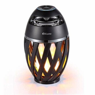 DiKaou LED Flame Atmosphere Speaker Lamp